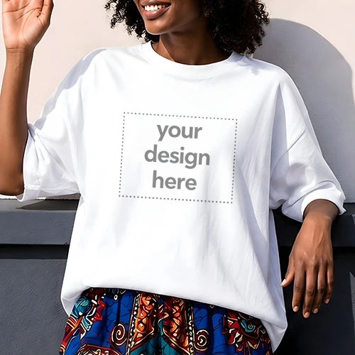 Women's Lifestyle T-Shirt Mockup — Free Online Creator