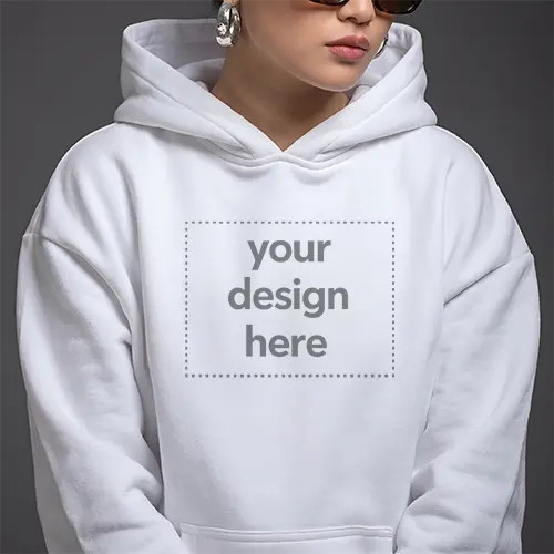 Premium Heavyweight Hoodie Mockup - Close-Up Streetwear Template
