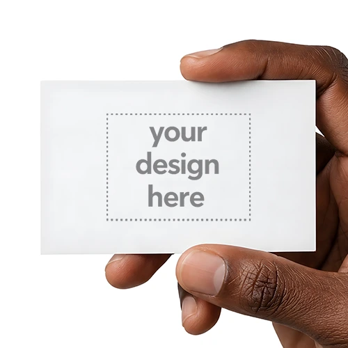 Minimalist White Business Card Mockup Generator