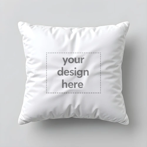 Free Square Throw Pillow Mockup Generator & Cushion Template