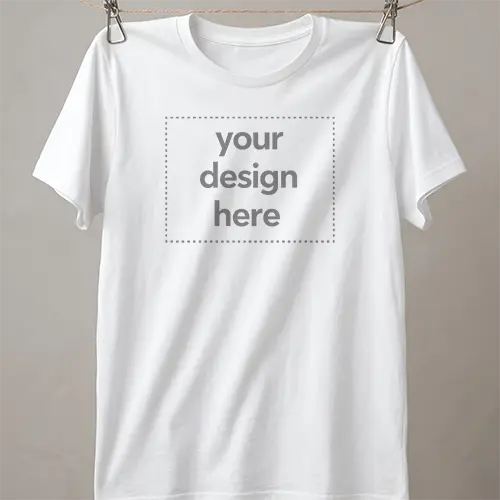 Minimalist Hanging White Tee Mockup