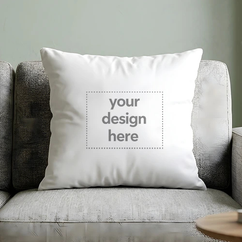 Free Pillow Mockups Generator & Bed Cushion Cover Template