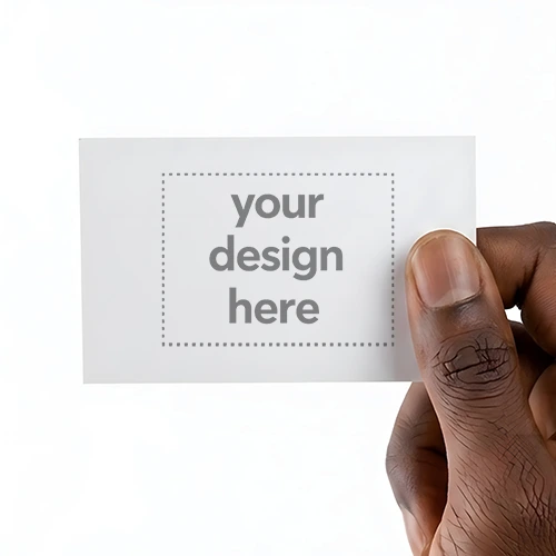Realistic Hand Holding Business Card Mockup Generator