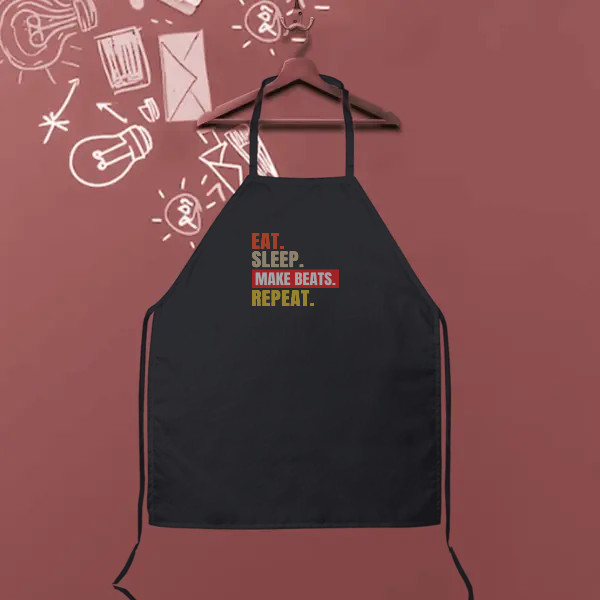eat,sleep, make beat repeat, music music meme design
