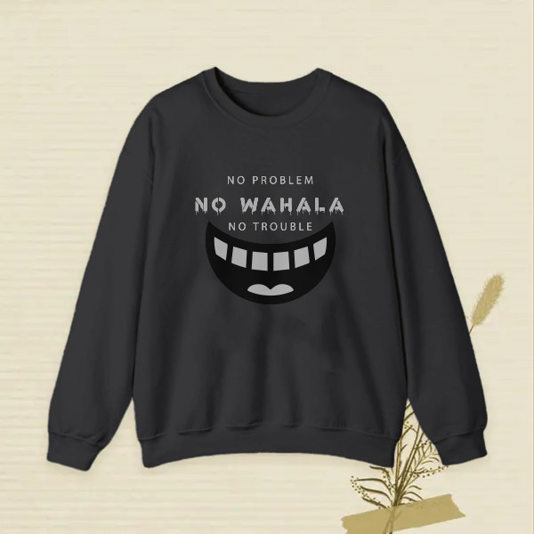 no wahala funny meme with a huge smile