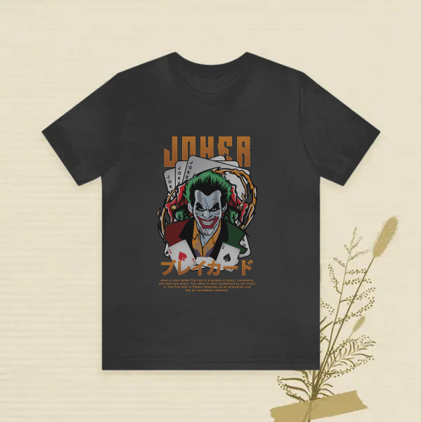 the joker meme, with joker cards with japanese text