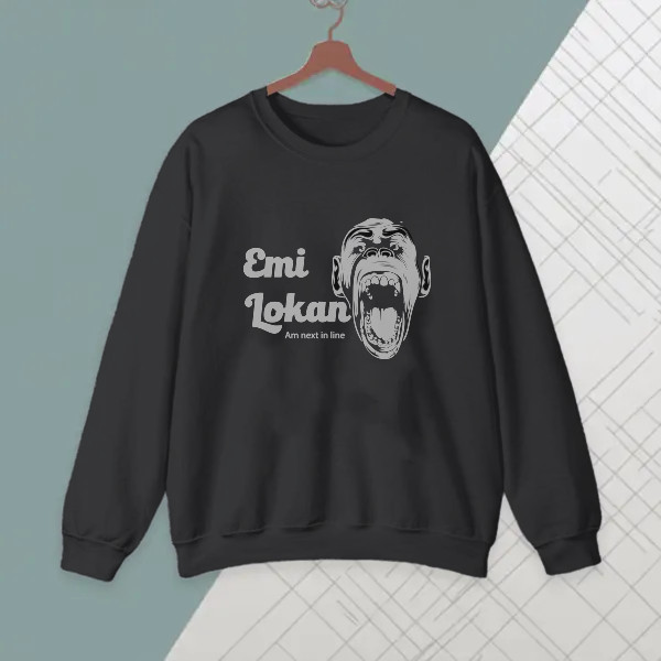emi lokan funny meme with a face shouting, am next in line