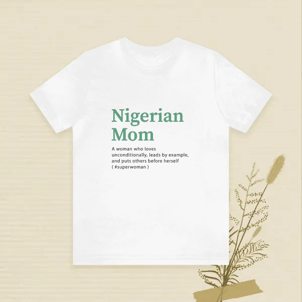 Nigeria mom text design