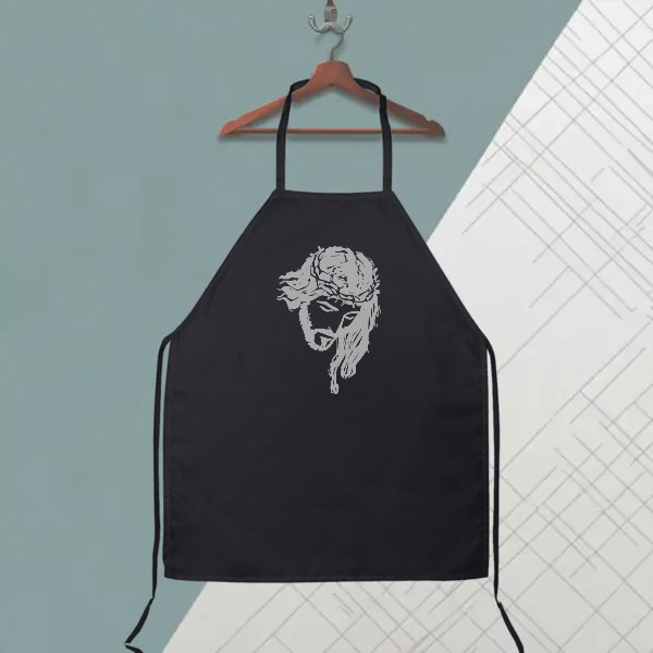 white silhouette jesus design