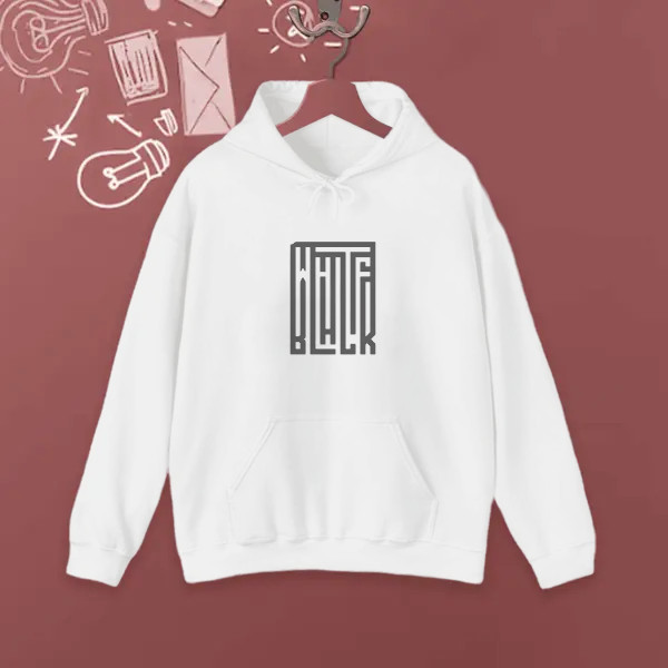 black and white, typography design