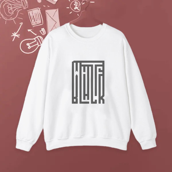 black and white, typography design