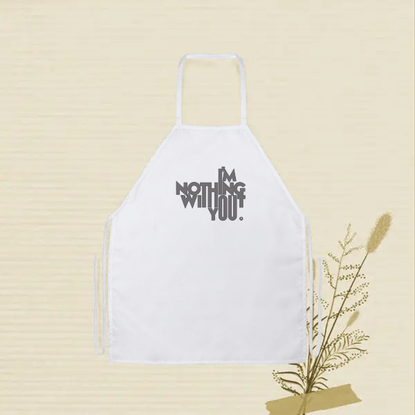 i'm nothing without you, typography design