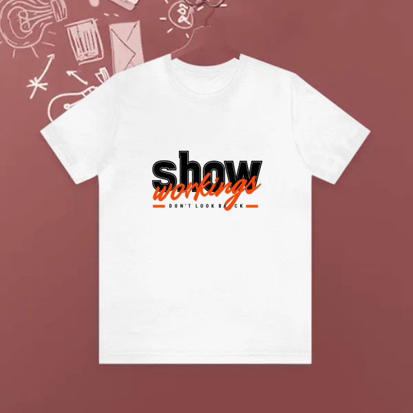 show walking typography design
