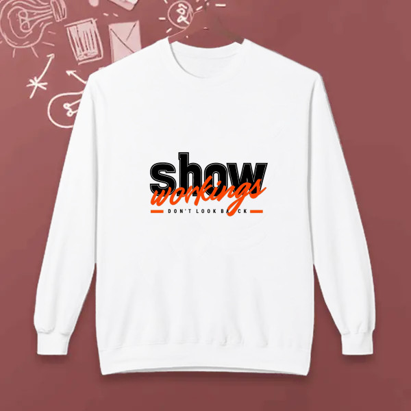 show walking typography design