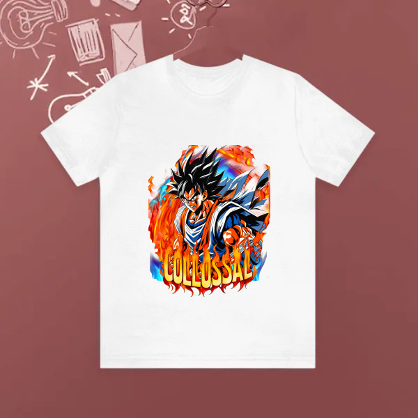 Goku on fire (HD 300 DPI)