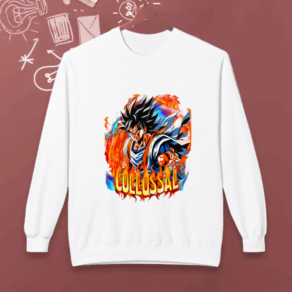 Goku on fire (HD 300 DPI)