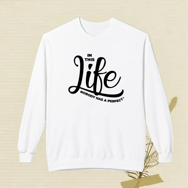 IN THIS LIFE NOBODY IS PERFECT