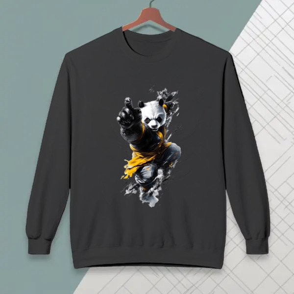 Fierce Warrior Panda - Martial Arts All-Over Print Apparel