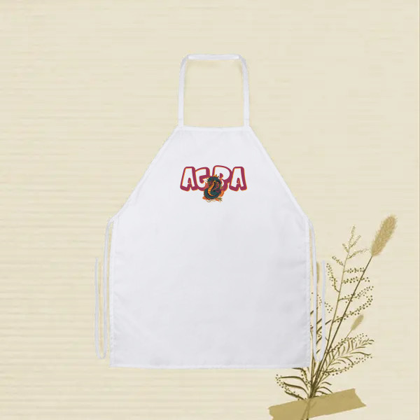 agba, design with an illustration a creature wearin a crown