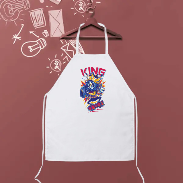 king, design, with a colorful illusrtation