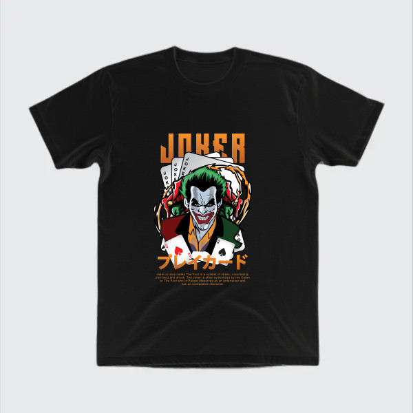 the joker meme, with joker cards with japanese text