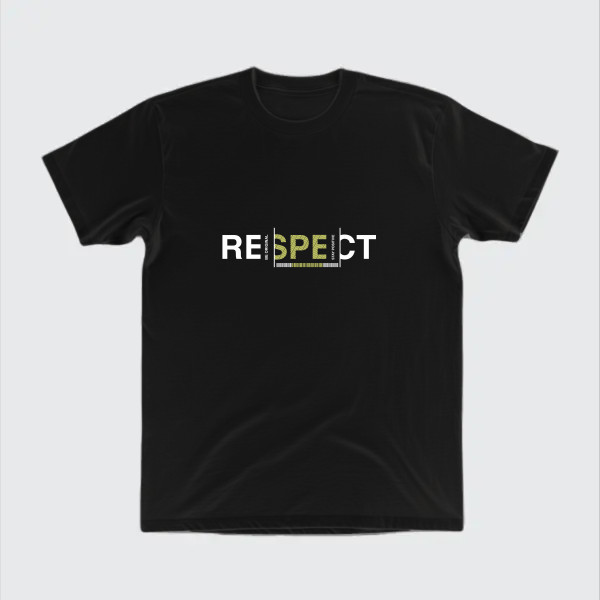 respect, typography design