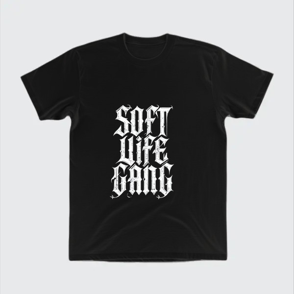 soft life gang typography design