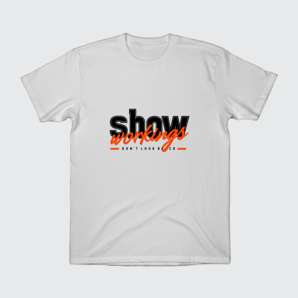 show walking typography design