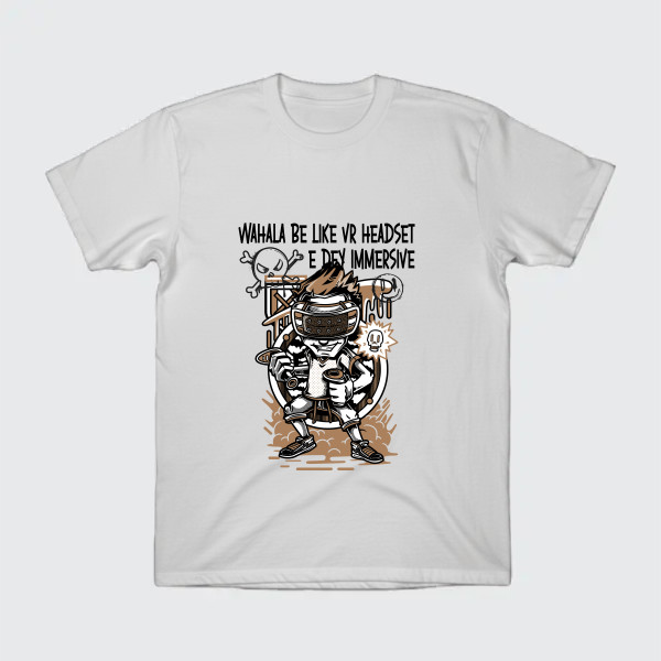 wahala dey like vr headset, e dy immersive