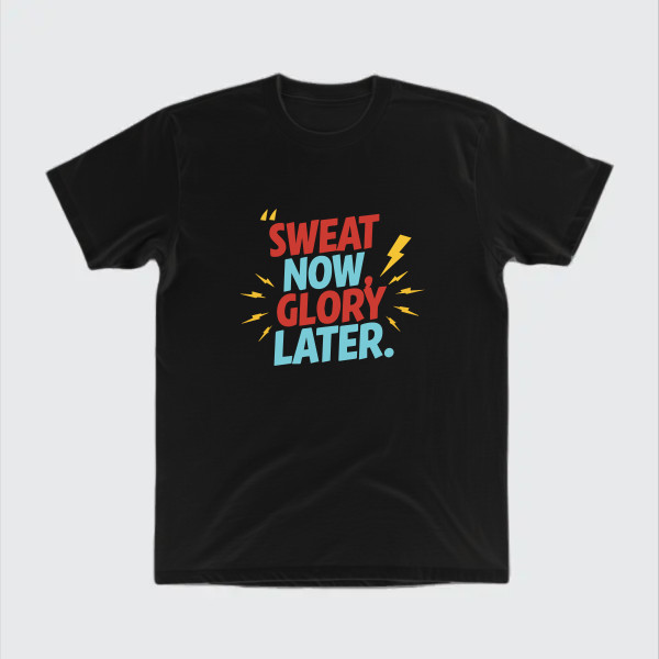 Sweat now, glory later.