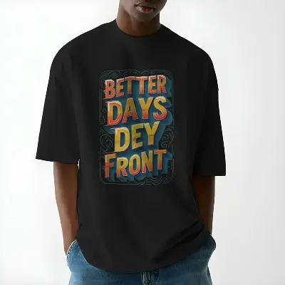 Better Days Dey Front 3D Retro Typography