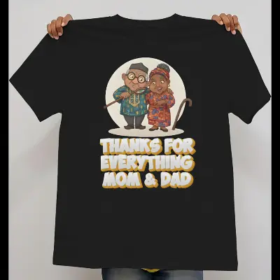 Thanks For Everything Mom & Dad – African Parents Anniversary Tee