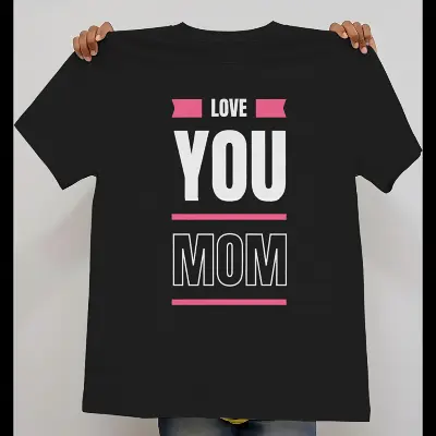 Minimalist I Love You Mom