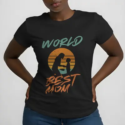 World's Best Mom Sunset Mother’s Day Mom and Son