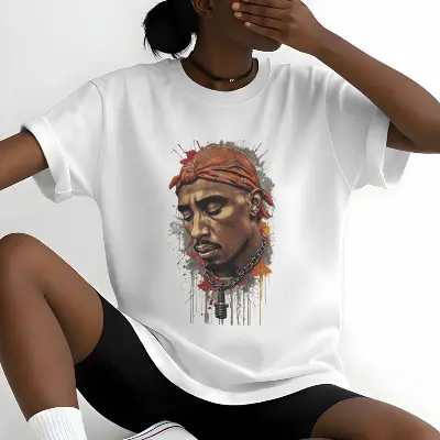 2pac head silhouette design
