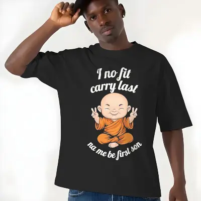 i no fit carry last na me be first son