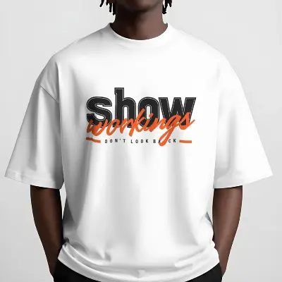 show workings typography design