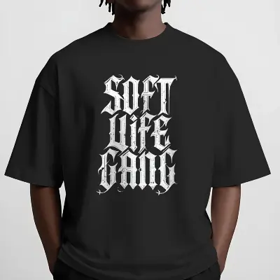 soft life gang typography design