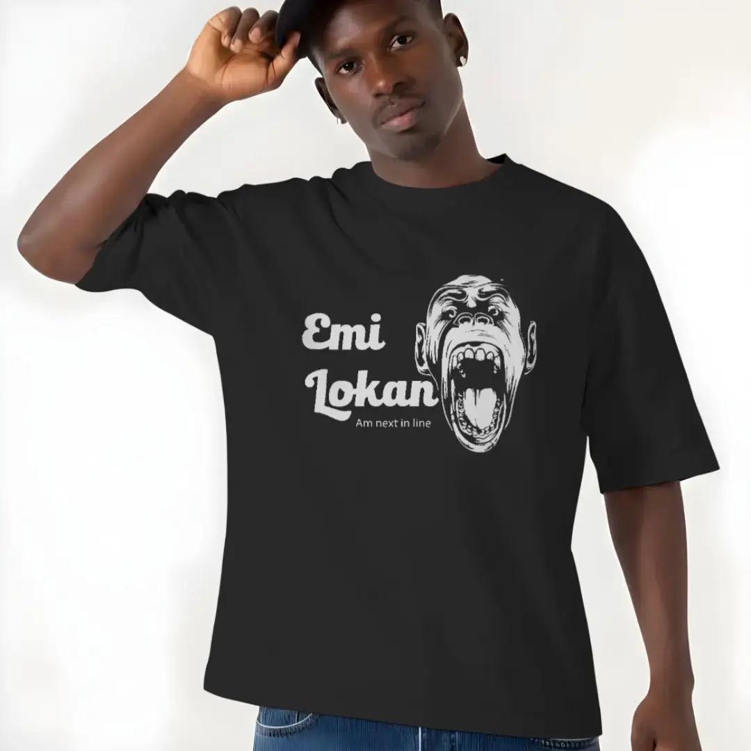 emi lokan funny meme with a face shouting, am next in line