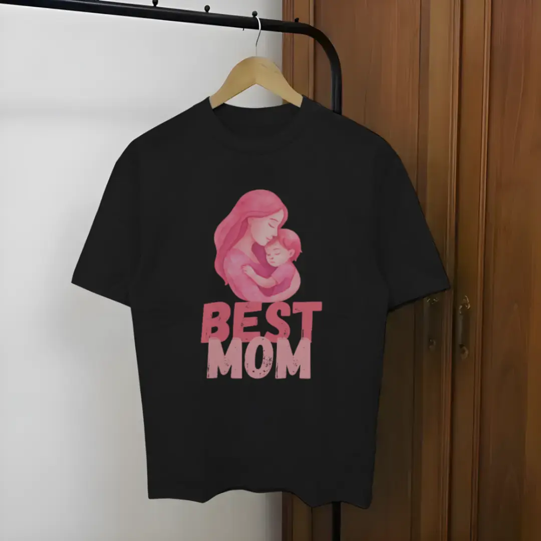 Best Mom Watercolor, Mother and Child Heartfelt